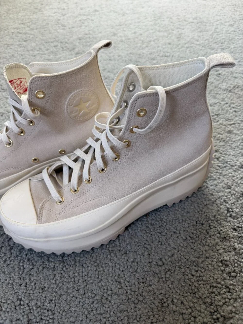 Converse Run Star Hike Platform in Earthy Neutrals - Men's Size 10.5 - Suede EUC - Picture 3 of 15